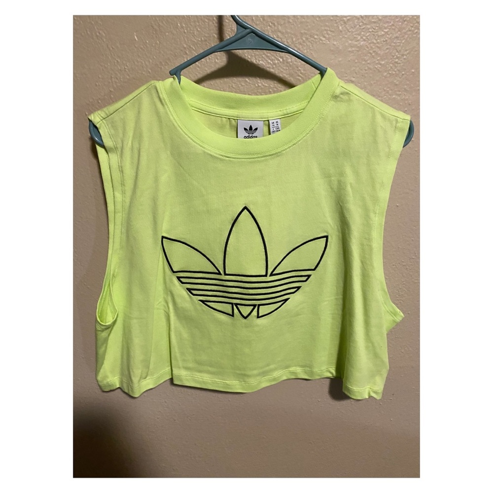 Adidas cropped muscle tank